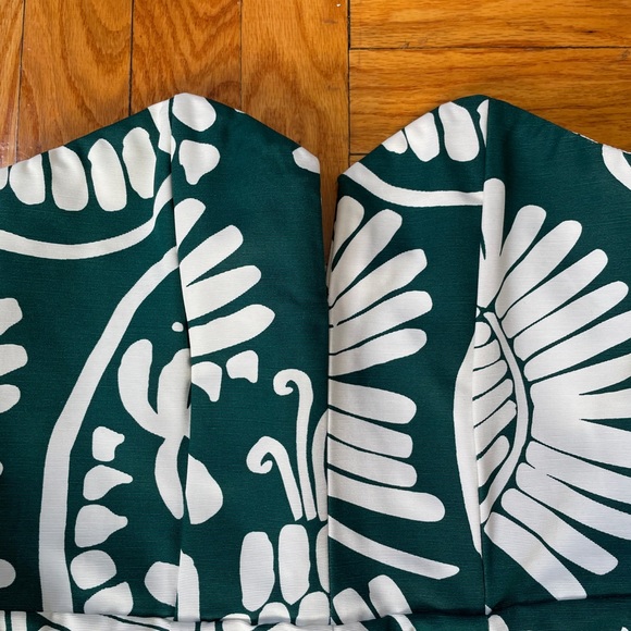 H&M Conscious Green Leaf Strapless Romper Size 6 - Picture 4 of 6